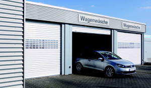 Teckentrup Industrie Rolltor 4020 aus Aluminiumprofilen, mit Antrieb