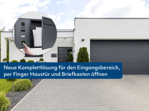 HELLO-Briefkasten inkl. DoorBird-Sprechanlage D1100E und ekey sLine Fingerprint