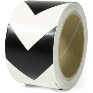 Dreifke&reg; Markierungsband m. schwarzen Richtungspfeilen,Folie,nachl.,160-mcd, ...