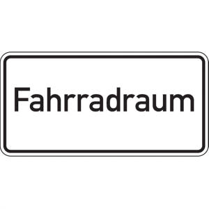 Dreifke&reg; Hinweisschild, Fahrradraum, 100 x 200 mm - 200x100x2 mm Aluverbund