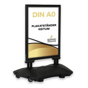 Dreifke&reg; Plakatst&auml;nder Keitum Wind Line XL | beidseitig DIN A0 | 118,9 cm x 8...