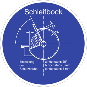 Dreifke&reg; Aufkleber (Folie) "Schleifblock", &Oslash;10cm, Folie selbstklebend, 1 St&uuml;c...
