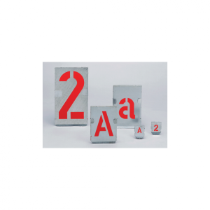 Dreifke&reg; Signierschablonen, Zinkblech, Ziffern - Set = Satz mit Ziffern 0 - 9...