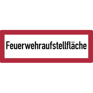 Dreifke&reg; | Schild Feuerwehrschild, Feuerwehraufstell - 594x210x2 mm Aluminium...