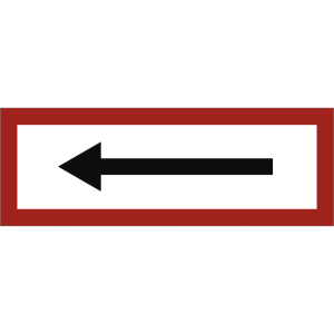 Dreifke&reg; Schild Richtungspfeil, Alu, 594x210 mm