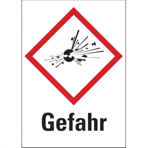 Dreifke&reg; Gefahrstoffetiketten - Explodierende Bombe (GHS01) - 20x29 mm Folie ...