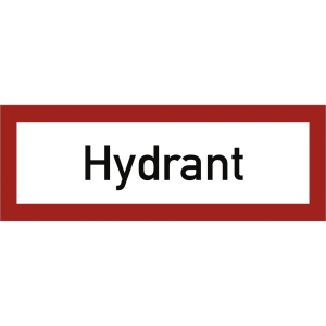 Dreifke&reg; Schild Hydrant, Alu, reflektierend RA1, 297x105 mm