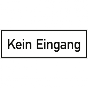 Dreifke&reg; Kein Eingang, Folie, 300x100 mm