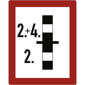 Dreifke&reg; Hinweisschild auf eine Brandwand nach DIN 4066 (E4), Alu, 200x250 mm