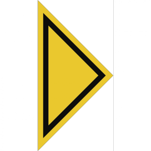 Dreifke&reg; Schild Richtungspfeil f&uuml;r Gashaupthahn, Alu, 200 mm