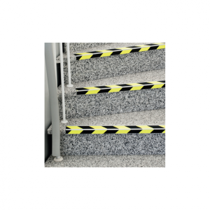 Antirutsch Treppenkantenprofil, Safety-Stair, schwarz/gelb, Aluminium, 60x100...