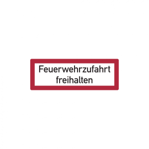 Dreifke&reg; Feuerwehrschild, Feuerwehrzufahrt freihalten - DIN 4066 | Aluverbund...