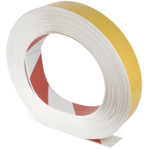 Bodenmarkierungsband WT-500 mit abgeschr&auml;gten Kanten, PVC, Rot/Wei&szlig;,50 mm x 25 m