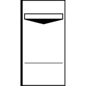 Pr&uuml;fplaketten Grundplaketten "Neutrale Ausf&uuml;hrung" 40x80mm , 100 St&uuml;ck