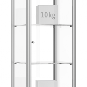 Vitrinefür Innen 500x2000x500mm  abschließbar