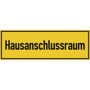 Dreifke&reg; Hausanschlussraum, Folie, 300x100 mm