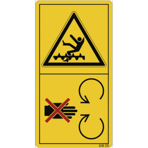 Dreifke&reg; Aufkleber - W&auml;hrend des Betriebs Schutzeinrichtungen...,Nr. C.2.19,F...