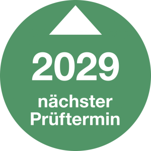 Dreifke&reg; Pr&uuml;fplakette N&auml;chster Pr&uuml;ftermin 2029, Folie, &Oslash; 30 mm, 10 St&uuml;ck/Bogen
