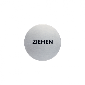 T&uuml;rschild, Ziehen, Edelstahl, &Oslash; 65 mm, 1 Stk.