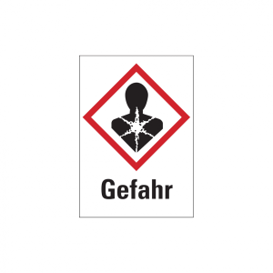 Dreifke&reg; Gefahrstoffetiketten - Gesundheitsgefahr (GHS 08) &amp; Signalwort "Gefa...