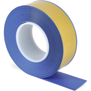 Bodenmarkierungsband WT-500 mit abgeschr&auml;gten Kanten, PVC, Blau, 50 mm x 10 m
