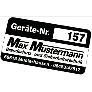Dreifke&reg; Inventaretiketten schwarz/wei&szlig;, Polypropylenfolie, 60x30 mm, 100 St&uuml;...