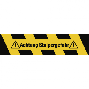 Dreifke&reg; Aufkleber Trittschutz "Achtung Stolpergefahr", Alu, selbstklebend, A...