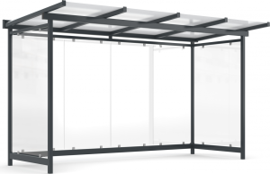 Dreifke&reg; &Uuml;berdachungssystem Dresden D4 a/a mit &Uuml;berpflasterung