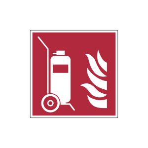 Dreifke&reg; Brandschutzzeichen, Fahrbarer Feuerl&ouml;scher F009 - DIN EN ISO 7010 | ...