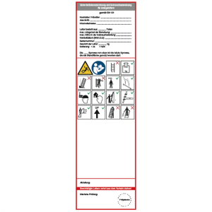 Dreifke&reg; Aufkleber Grundplakette, Anlegeleitern, Folie, 225 x 65 mm - gem. EN...