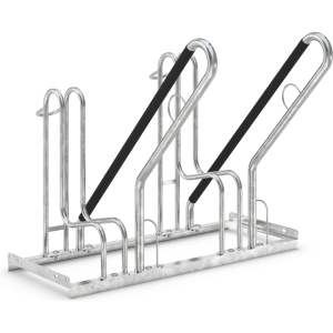 Dreifke&reg; Fahrrad Anlehnparker Holnis | Kratzschutz durch ummantelte B&uuml;gel, St... für 2 Fahrräder