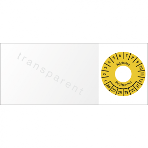 Dreifke&reg; Kabelpr&uuml;fplakette N&auml;chster Pr&uuml;ftermin 2026-2031, Folie, 60x25 mm, 10...