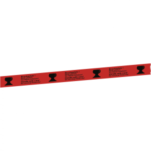 Aufkleber Packband Bruchgefahr! Nicht werfen!, Folie, 50 mm x 66 m