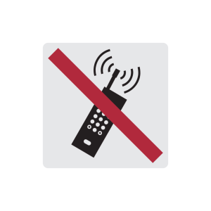 Dreifke&reg; Alu-Schild "Handyverbot", 6x6cm (BxH), 1 St&uuml;ck, Praxisbew&auml;hrtes Verb...