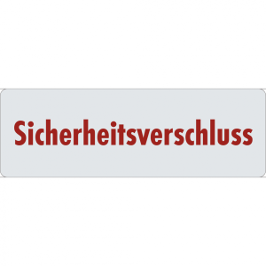 Dreifke&reg; Sicherheitsverschluss, Folie mit Schachbrettmuster, 75x25 mm, 500 St...