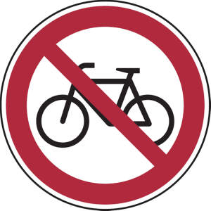 Dreifke&reg; Alu-Schild, gepr&auml;gt "Fahrrad verboten", &Oslash;20cm, 1 St&uuml;ck, Praxisbew&auml;hr...