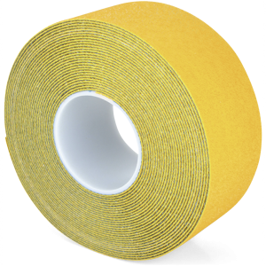 Bodenmarkierungsband WT-5845, PU, Rutschhemmung R11, Gelb, 75 mm x 12,5 m