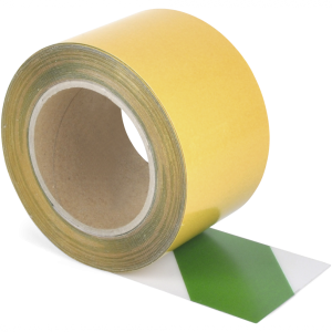 Universelles Bodenmarkierungsband WT-5125, PVC, Gr&uuml;n/Wei&szlig;, 75 mm x 10 m