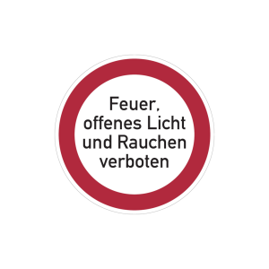 Dreifke&reg; Verbotsschild, Feuer, offenes Licht und Rauchen verboten - praxisbew...