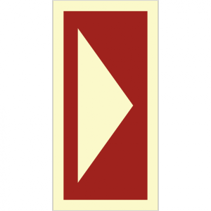 Dreifke&reg; Schild Richtungsangabe f&uuml;r Brandschutzeinrichtungen, Kunststoff, nac...