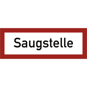 Dreifke&reg; Schild Saugstelle, Alu, reflektierend RA1, 297x105 mm