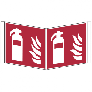 Dreifke&reg; Brandschutzzeichen, Feuerl&ouml;scher, F001, Winkel-/Nasenschild | PVC la...