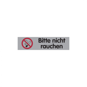 Dreifke&reg; T&uuml;rschild, Bitte nicht rauchen, 40 x 160 mm, PVC 1 Stk.