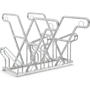 Fahrradständer mit Anlehnbügel 2614 XBF | 4 Räder zweiseitig | RA 540mm