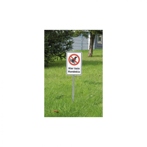Dreifke&reg; Schilderset, Hier kein Hundeklo - Schild, Erdspie&szlig;, Verst&auml;rkerplatte...