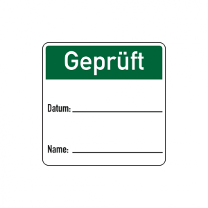 Dreifke&reg; Papieretikett, Gepr&uuml;ft, 40 x 40 mm - auf Rolle, Papier selbstklebend...
