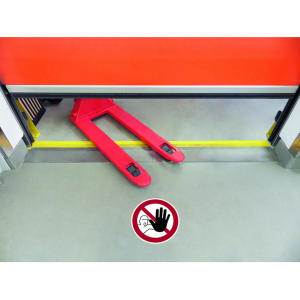 Dreifke&reg; Fu&szlig;bodenaufkleber, Antirutsch "Zutritt f&uuml;r Unbefugte verboten", &Oslash;30c...