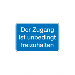Dreifke&reg; Hinweisschild, Zugang ist freizuhalten, Aluminium, 200 x 300 mm, Alu...