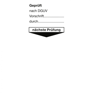 Dreifke&reg; Aufkleber Grundplakette Gepr.nach DGUV Vorsch. d. n&auml;chste Pr&uuml;fung,Fo...
