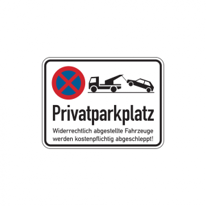 Dreifke&reg; Parkverbotsschild, Privatparkplatz Widerrechtlich abgestellte Fahrze...